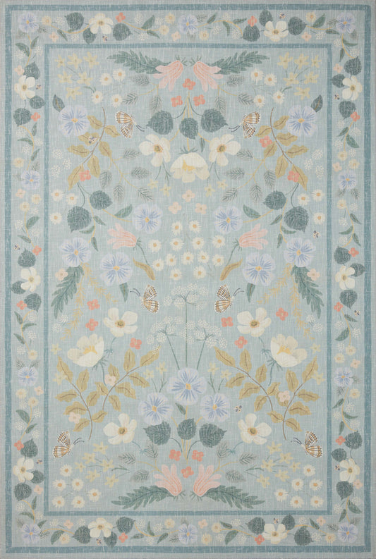 Rifle Paper Co. x Loloi Cotswolds  Sky  Contemporary