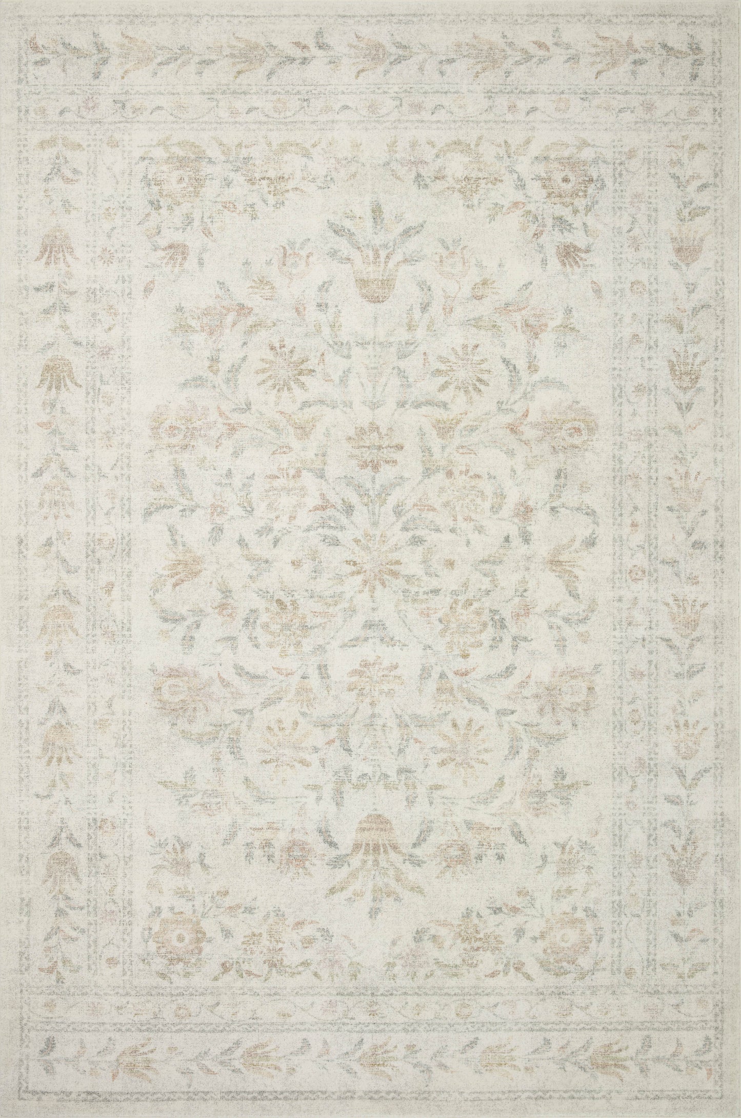 Rifle Paper Co. x Loloi Courtyard  Yellow Multi Contemporary