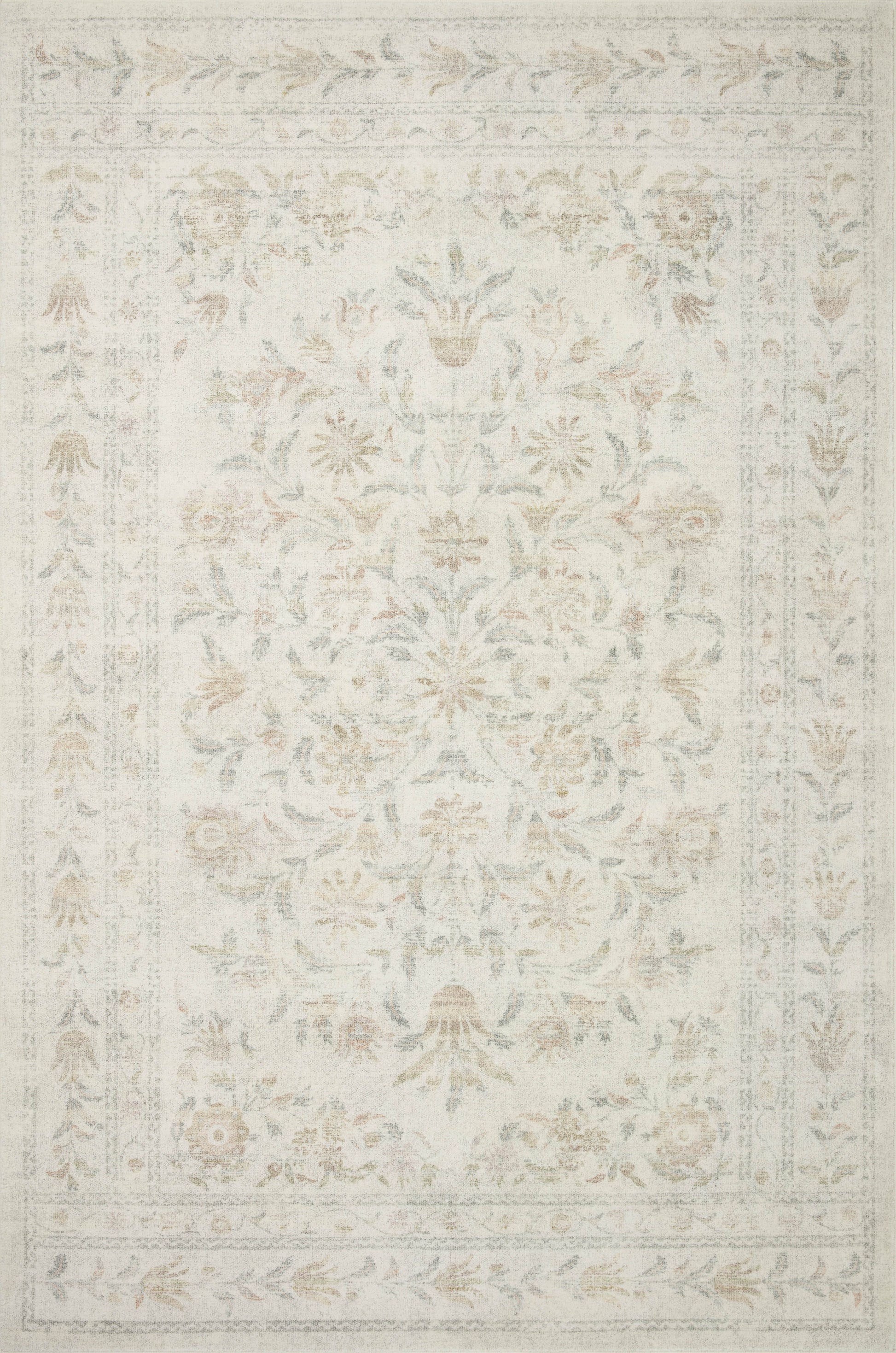 Rifle Paper Co. x Loloi Courtyard  Yellow Multi Contemporary