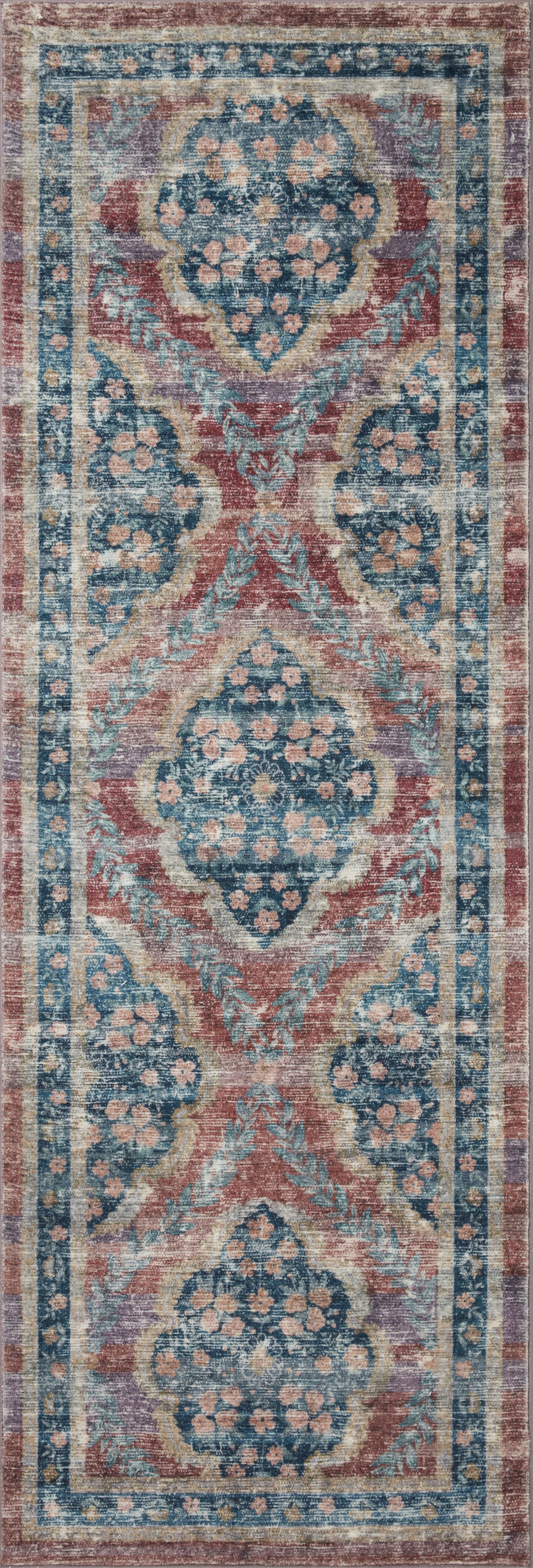 Rifle Paper Co. x Loloi Courtyard  Red  Contemporary