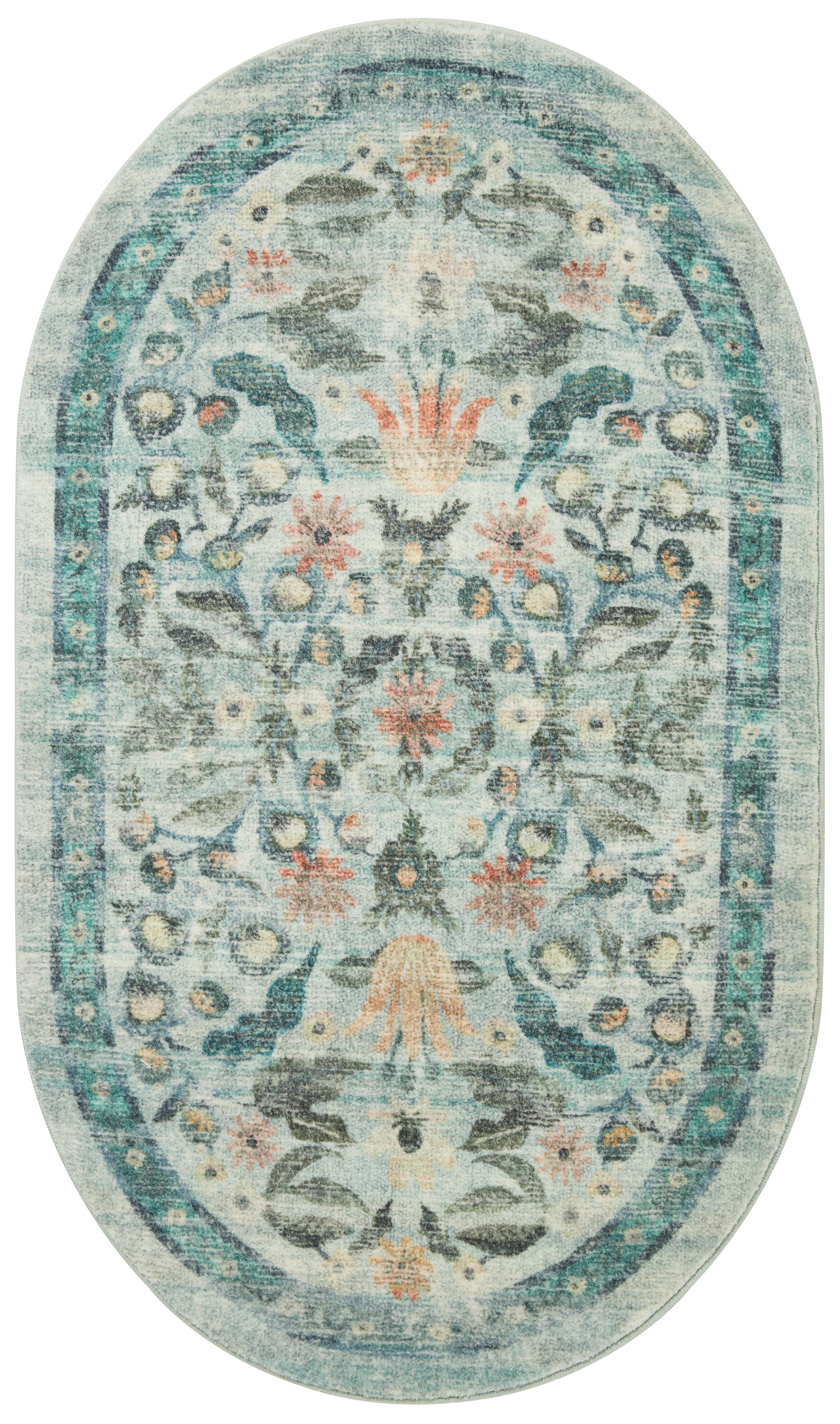 Rifle Paper Co. x Loloi Courtyard  Sage  Contemporary