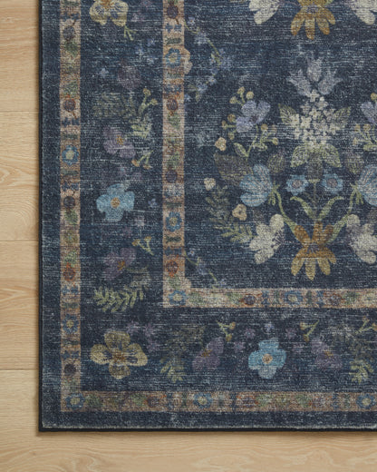 Rifle Paper Co. x Loloi Courtyard  Navy  Contemporary