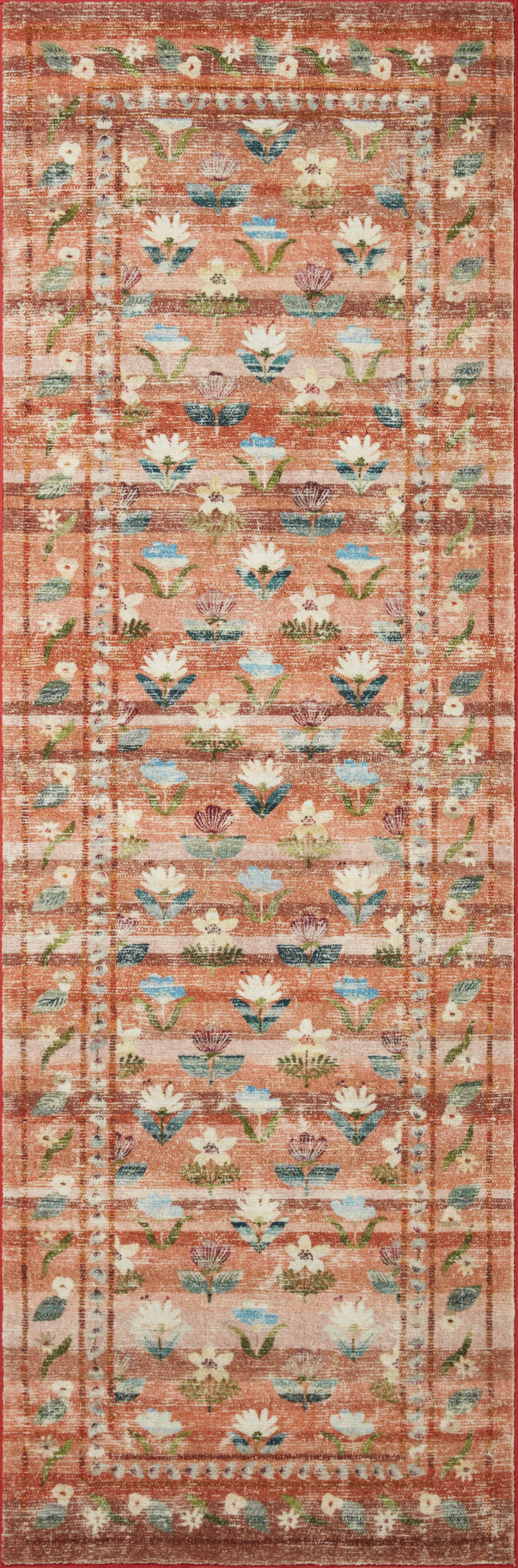 Rifle Paper Co. x Loloi Courtyard  Terracotta  Contemporary