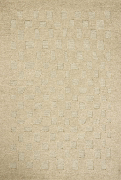 Leanne Ford x Loloi Craven  Oatmeal Dove Contemporary