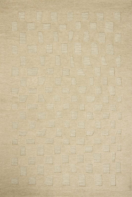 Leanne Ford x Loloi Craven  Oatmeal Dove Contemporary