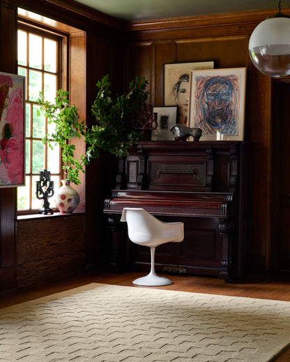 Leanne Ford x Loloi Craven  Oatmeal Dove Contemporary