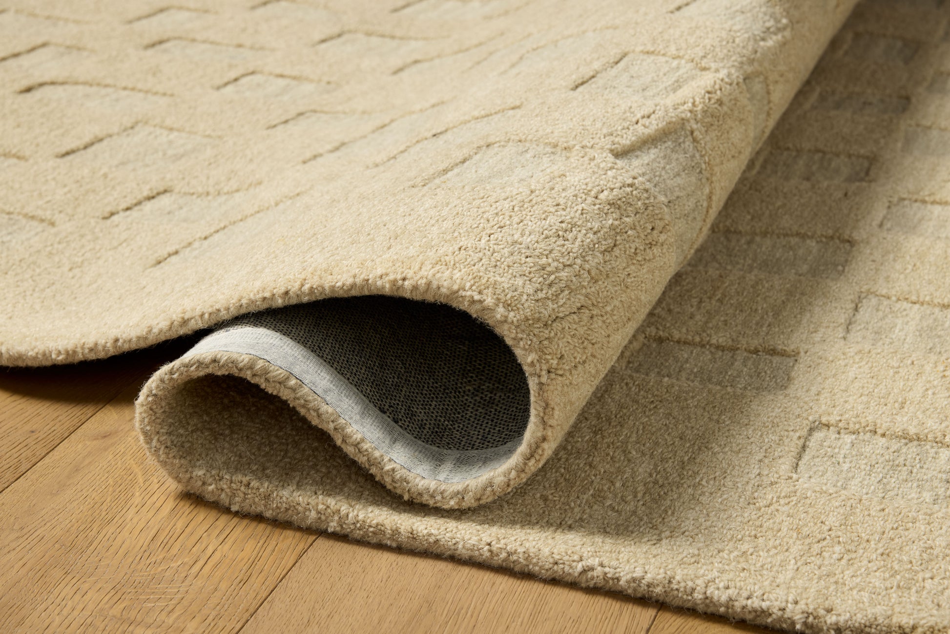 Leanne Ford x Loloi Craven  Oatmeal Dove Contemporary