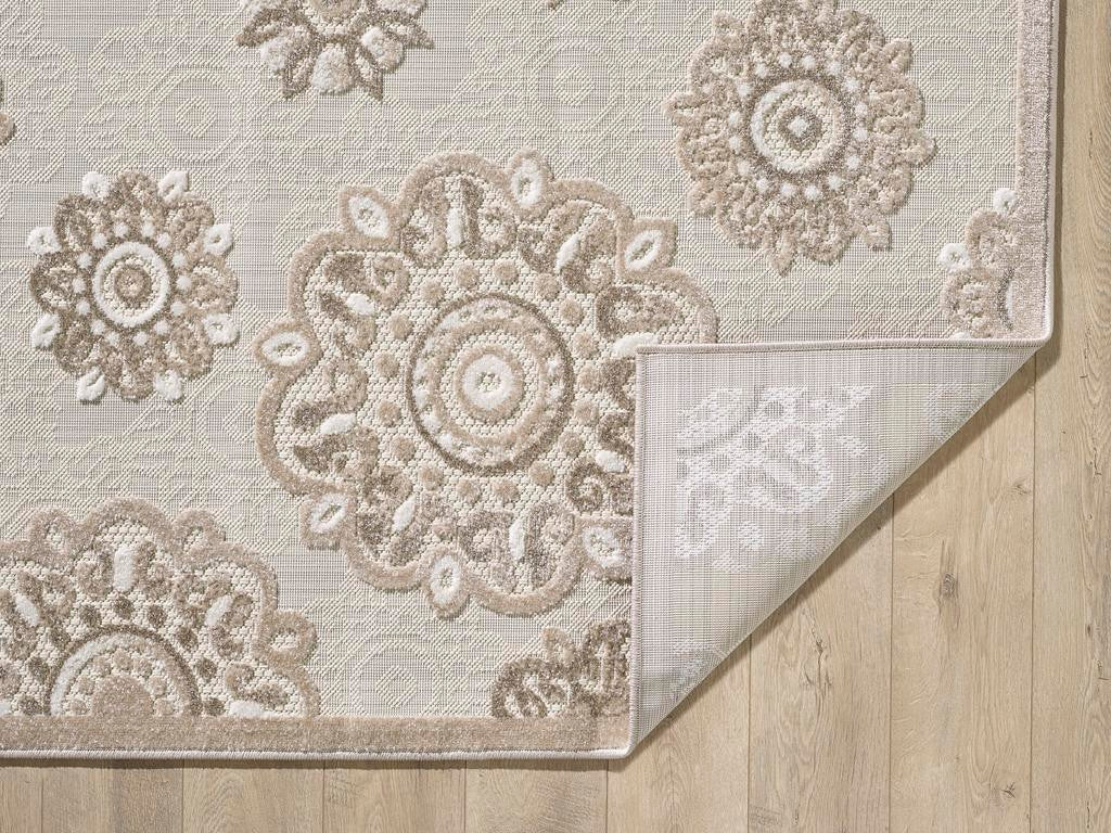 Kas Calla 6933 Taupe Indoor/Outdoor Machine Woven Rug