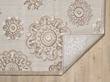 Kas Calla 6933 Taupe Indoor/Outdoor Machine Woven Rug