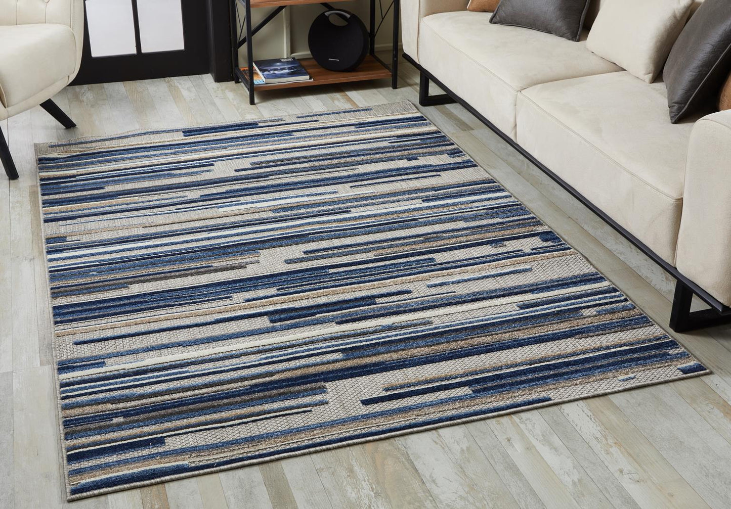 Kas Calla 6920 Blue Indoor/Outdoor Machine Woven Rug