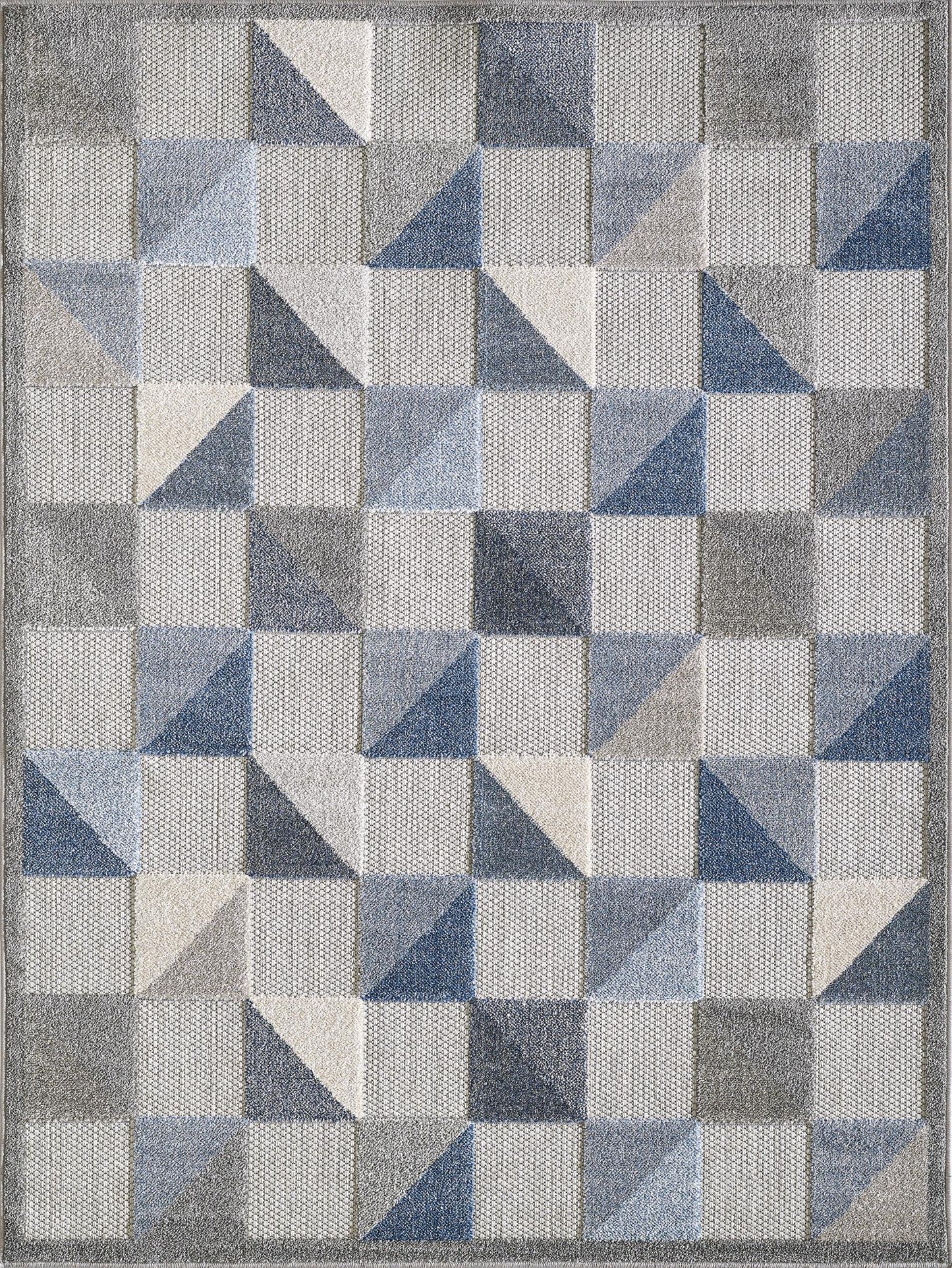 Kas Calla 6923 Blue Indoor/Outdoor Machine Woven Rug