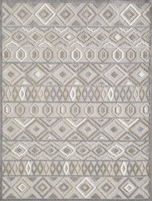 Kas Calla 6925 Grey Indoor/Outdoor Machine Woven Rug