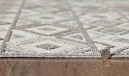 Kas Calla 6925 Grey Indoor/Outdoor Machine Woven Rug