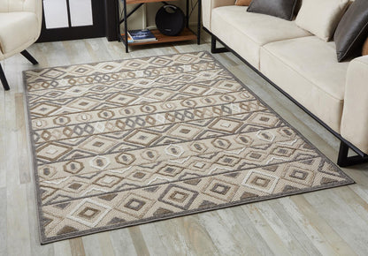 Kas Calla 6925 Grey Indoor/Outdoor Machine Woven Rug