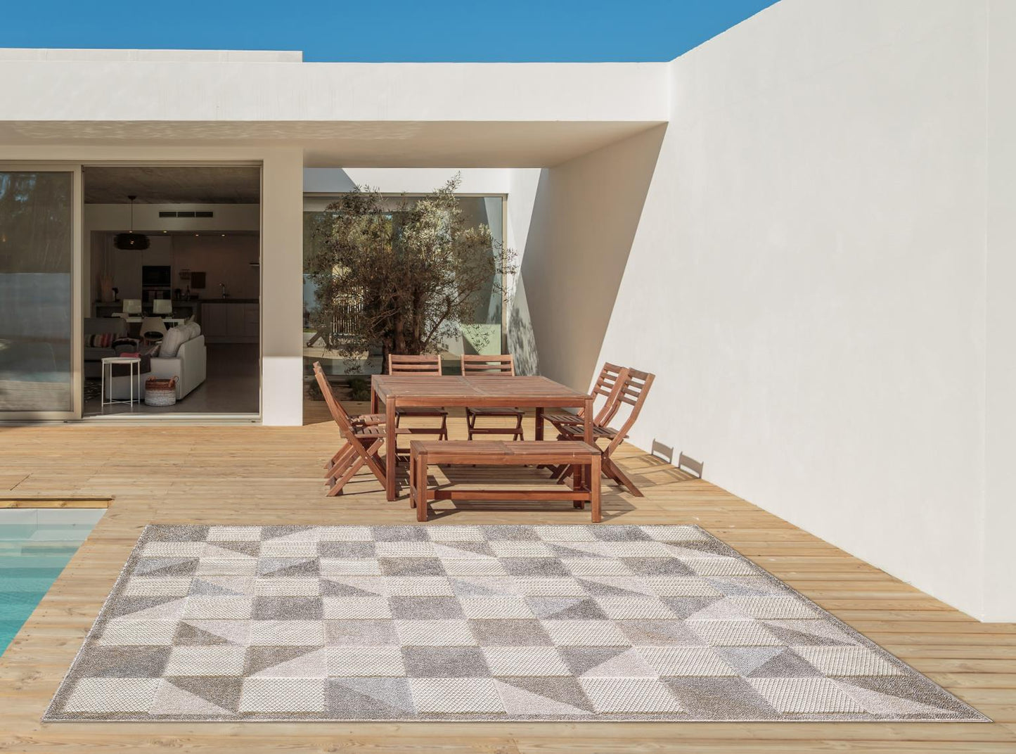 Kas Calla 6926 Grey Indoor/Outdoor Machine Woven Rug