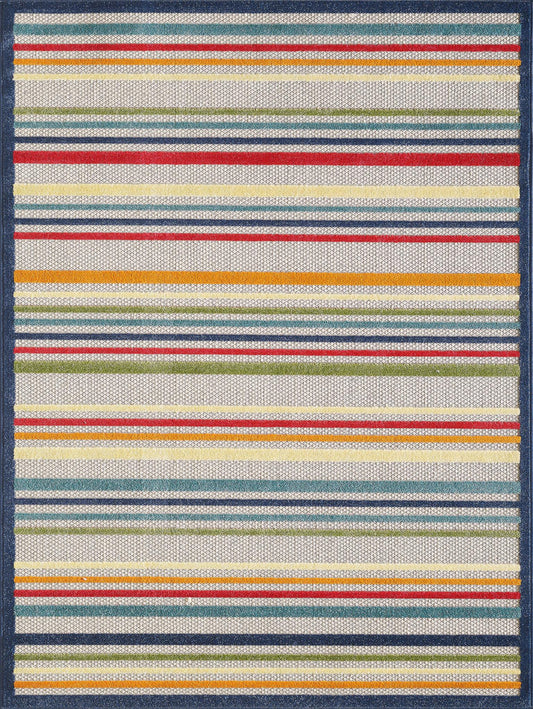 Kas Calla 6927 Ivory Multi Indoor/Outdoor Machine Woven Rug