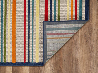 Kas Calla 6927 Ivory Multi Indoor/Outdoor Machine Woven Rug