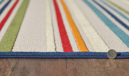 Kas Calla 6927 Ivory Multi Indoor/Outdoor Machine Woven Rug