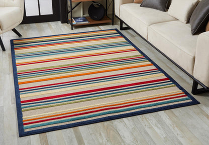 Kas Calla 6927 Ivory Multi Indoor/Outdoor Machine Woven Rug