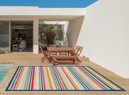 Kas Calla 6927 Ivory Multi Indoor/Outdoor Machine Woven Rug