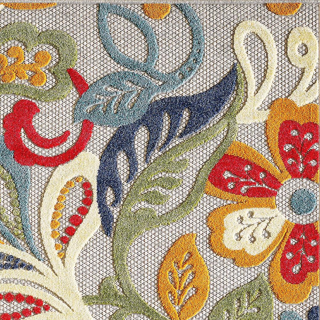 Kas Calla 6929 Ivory Multi Indoor/Outdoor Machine Woven Rug
