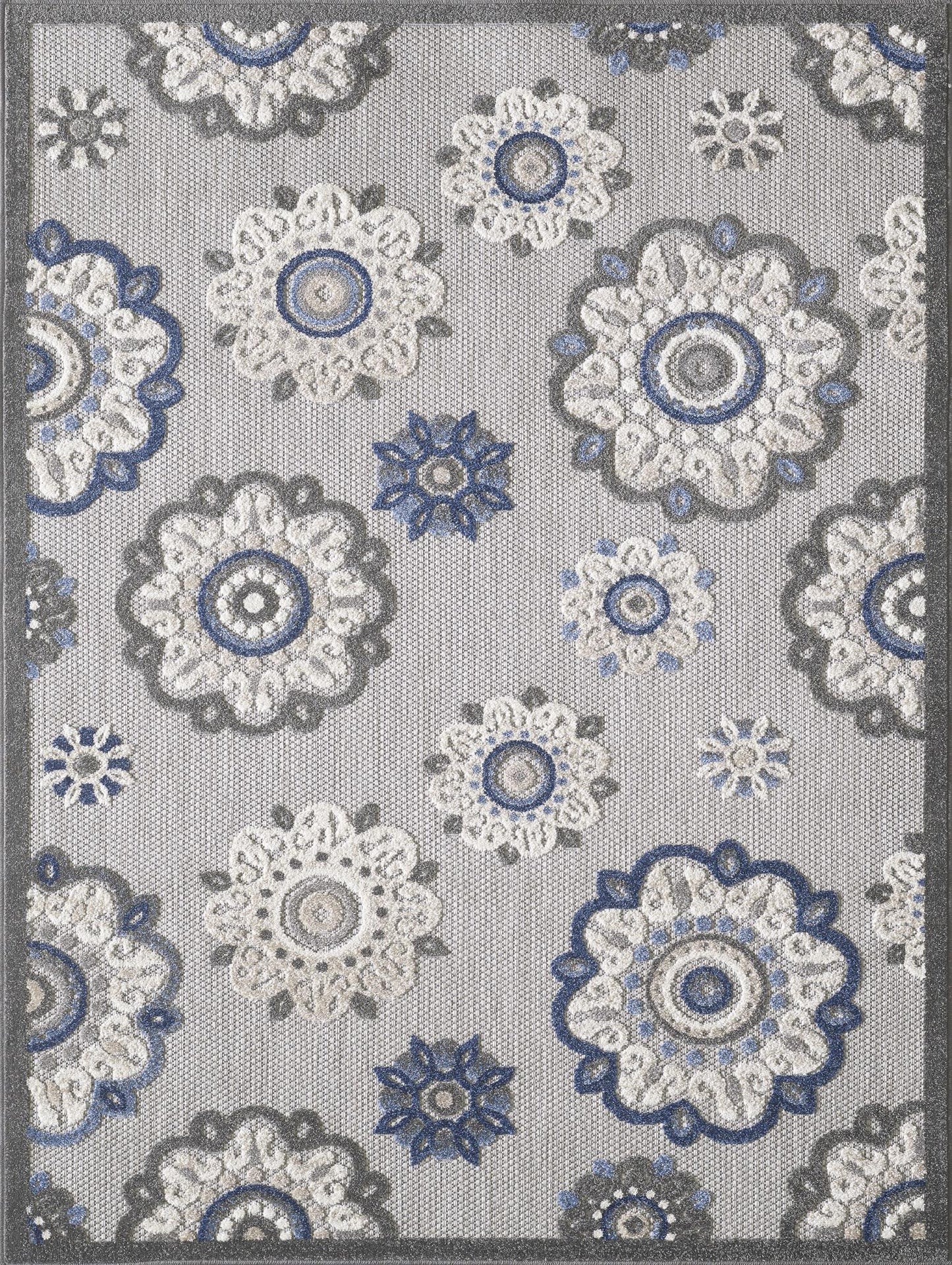 Kas Calla 6932 Grey Indoor/Outdoor Machine Woven Rug