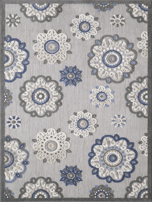 Kas Calla 6932 Grey Indoor/Outdoor Machine Woven Rug