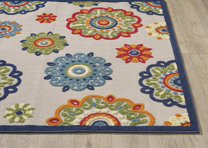 Kas Calla 6934 Ivory Indoor/Outdoor Machine Woven Rug