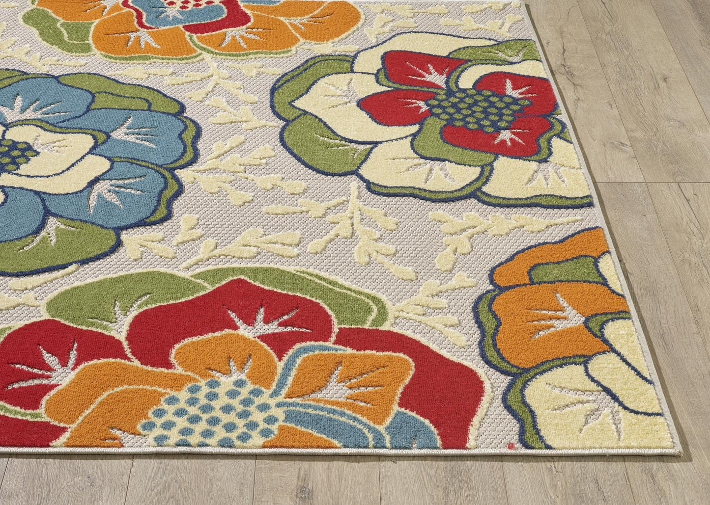 Kas Calla 6936 Ivory Indoor/Outdoor Machine Woven Rug