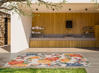 Kas Calla 6937 Ivory Indoor/Outdoor Machine Woven Rug