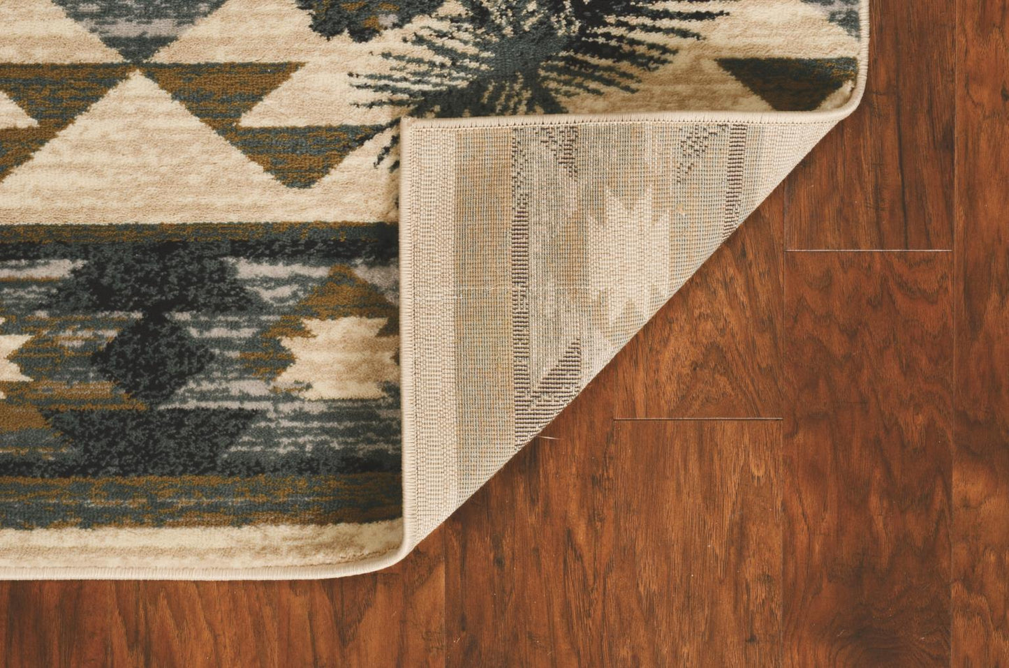 Kas Chester 5634 Ivory Blue Rustic & Lodge Machine Woven Rug