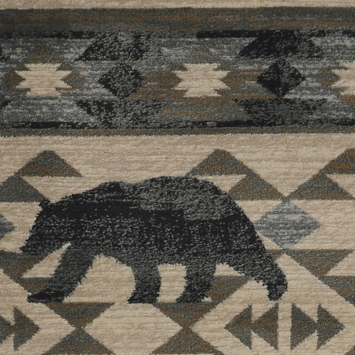 Kas Chester 5634 Ivory Blue Rustic & Lodge Machine Woven Rug