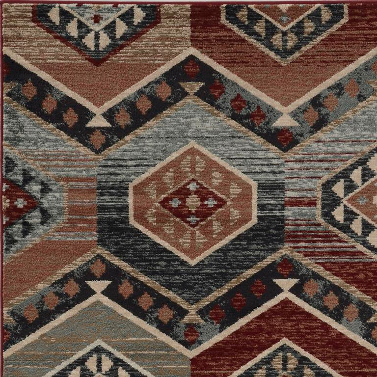 Kas Chester 5630 Red Rustic & Lodge Machine Woven Rug