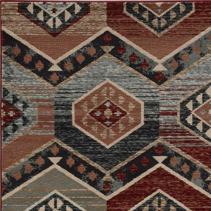 Kas Chester 5630 Red Rustic & Lodge Machine Woven Rug