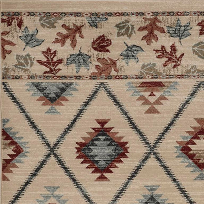 Kas Chester 5632 Ivory Rustic & Lodge Machine Woven Rug