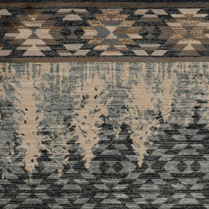 Kas Chester 5636 Slate Blue Rustic & Lodge Machine Woven Rug