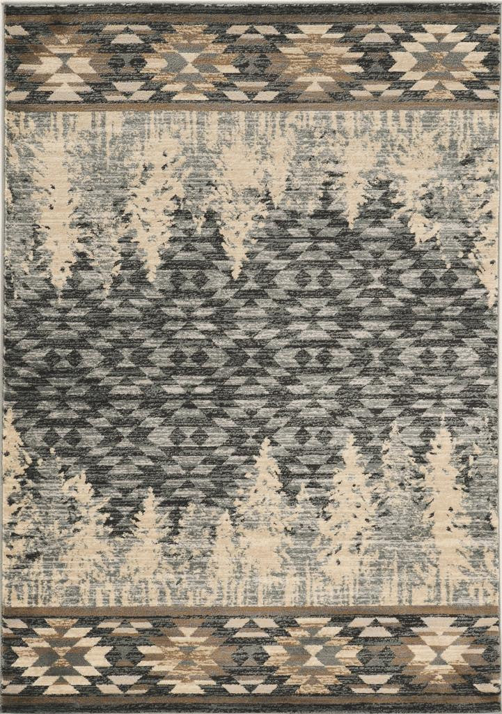 Kas Chester 5636 Slate Blue Rustic & Lodge Machine Woven Rug