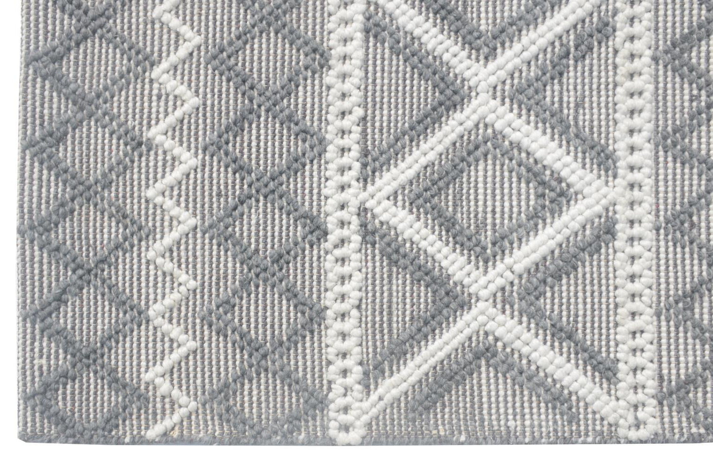 Kas Chloe 7725 Grey Ivory Casual Handwoven Rug