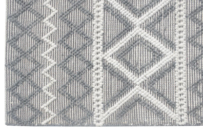 Kas Chloe 7725 Grey Ivory Casual Handwoven Rug