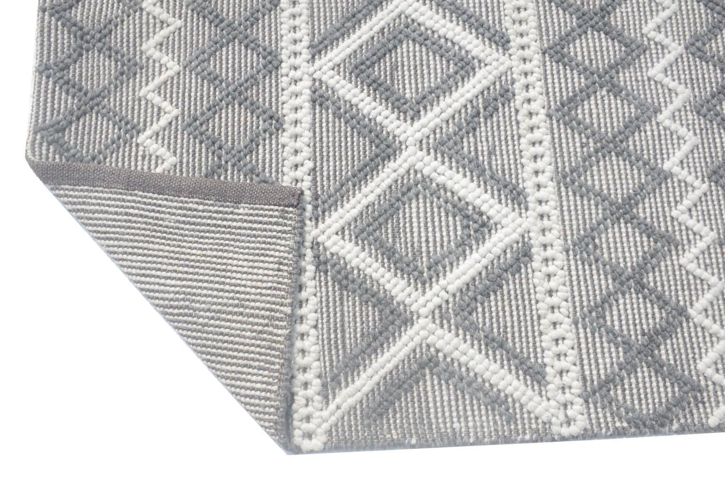 Kas Chloe 7725 Grey Ivory Casual Handwoven Rug