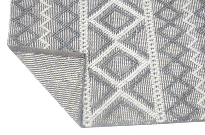 Kas Chloe 7725 Grey Ivory Casual Handwoven Rug