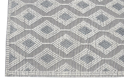 Kas Chloe 7723 Ivory Grey Casual Handwoven Rug