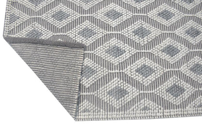 Kas Chloe 7723 Ivory Grey Casual Handwoven Rug