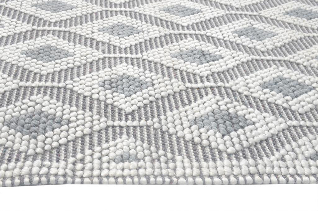Kas Chloe 7723 Ivory Grey Casual Handwoven Rug