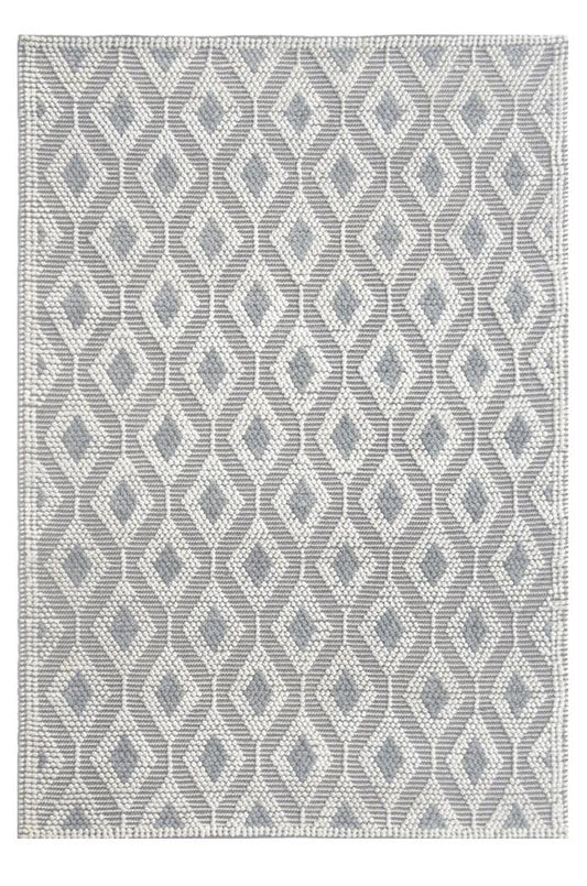 Kas Chloe 7723 Ivory Grey Casual Handwoven Rug