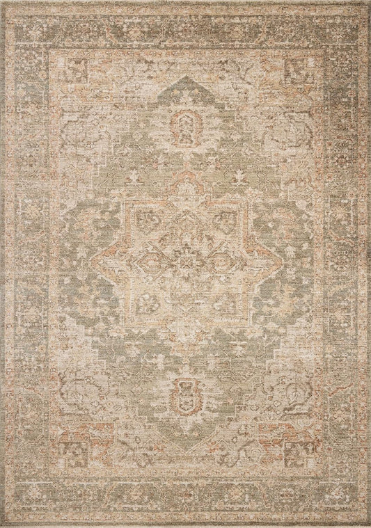 Chris Loves Julia x Loloi Palma PLM-08 Olive Spice Traditional Power Loomed Rug