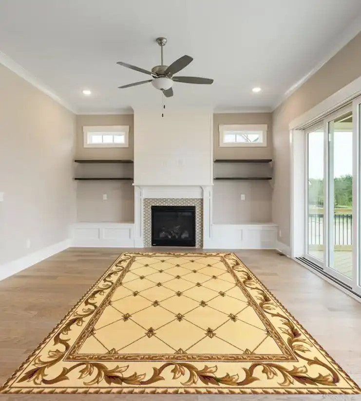 Kas Corinthian 5318 Ivory Traditional Machine Woven Rug