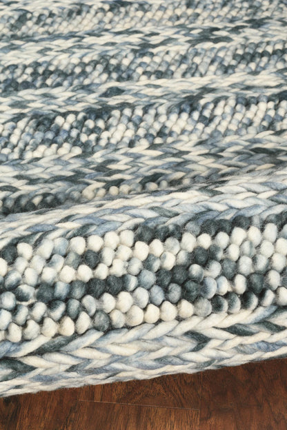 Kas Cortico 6156 Blue Casual Handwoven Rug