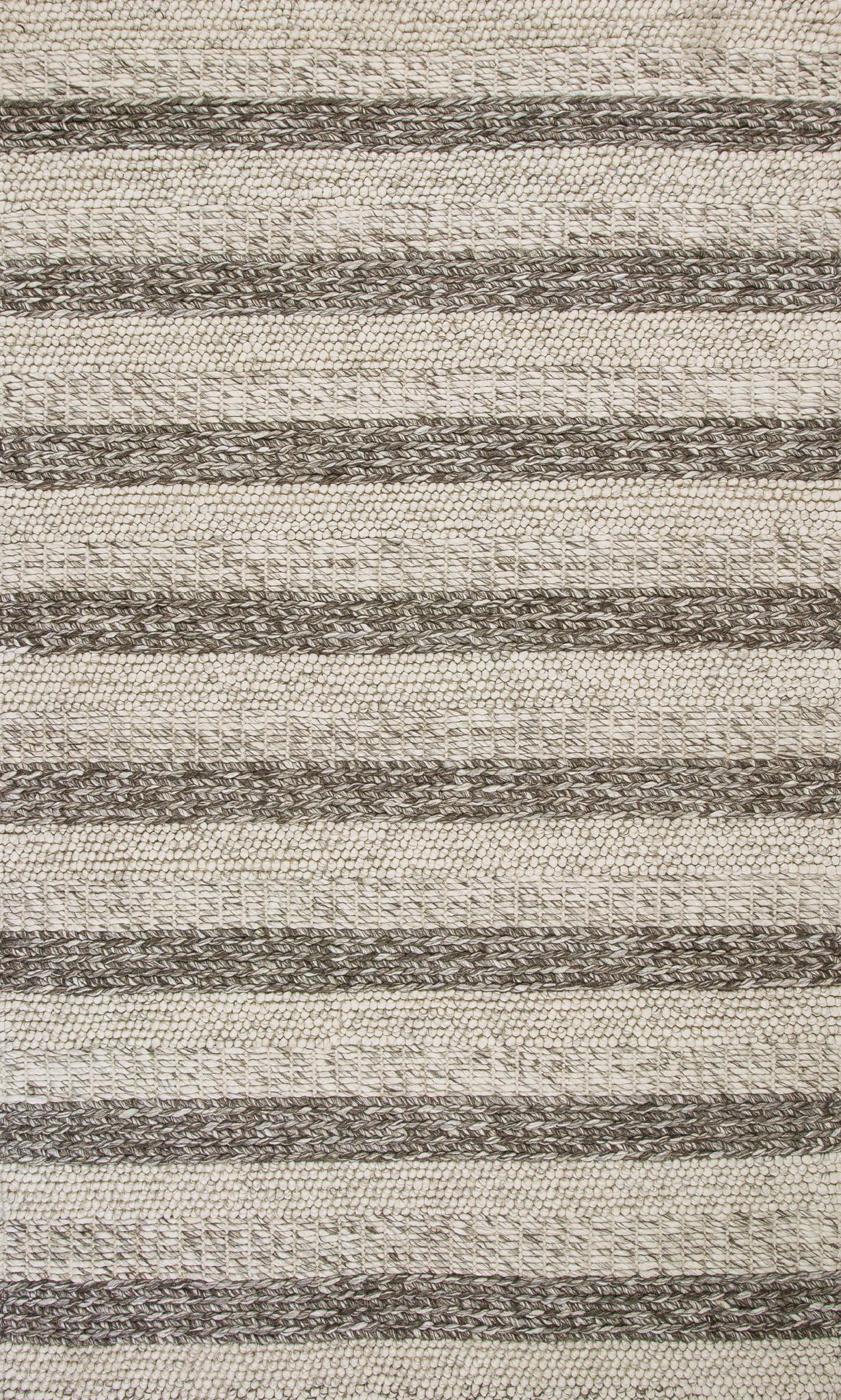 Kas Cortico 6158 Grey White Casual Handwoven Rug