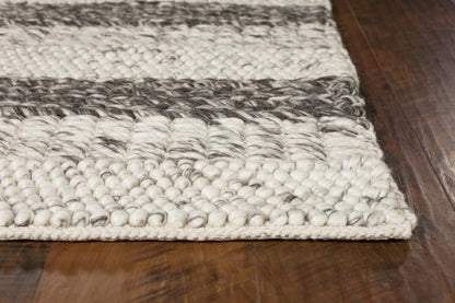 Kas Cortico 6158 Grey White Casual Handwoven Rug